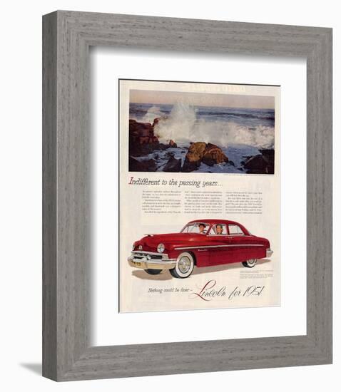 Lincoln 1951 Indifferent-Years-null-Framed Art Print