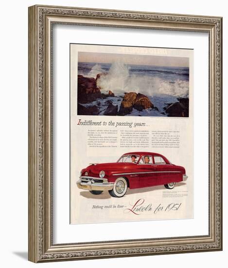 Lincoln 1951 Indifferent-Years-null-Framed Art Print