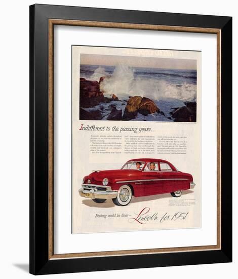 Lincoln 1951 Indifferent-Years-null-Framed Art Print