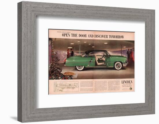 Lincoln 1953 Discover Tomorrow-null-Framed Art Print