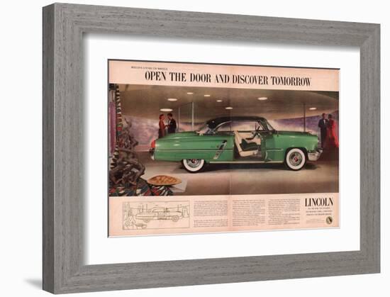 Lincoln 1953 Discover Tomorrow-null-Framed Art Print