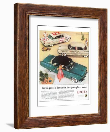 Lincoln 1954 Efficiency-null-Framed Art Print