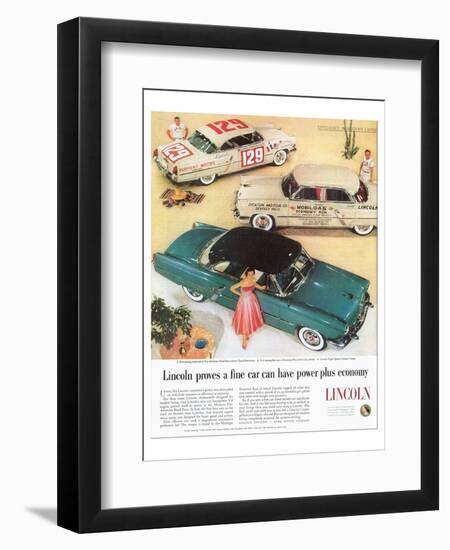 Lincoln 1954 Efficiency-null-Framed Art Print