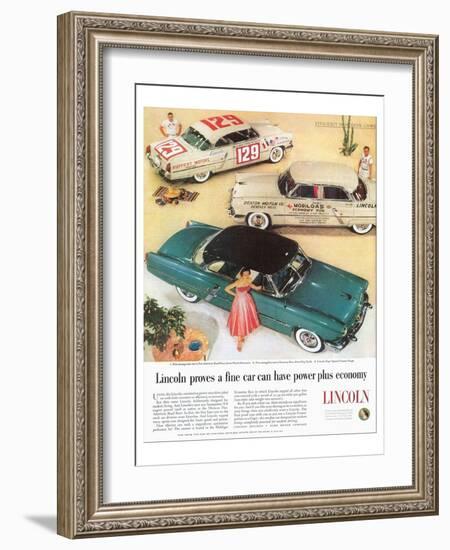 Lincoln 1954 Efficiency-null-Framed Art Print