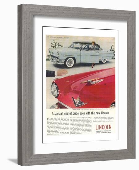 Lincoln 1954 Kind of Pride-null-Framed Art Print