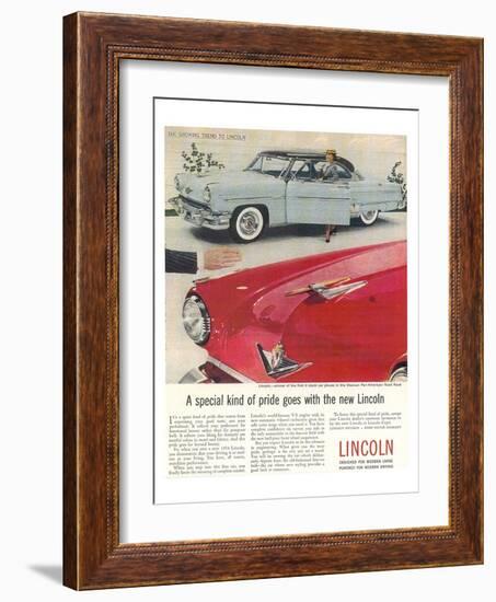 Lincoln 1954 Kind of Pride-null-Framed Art Print