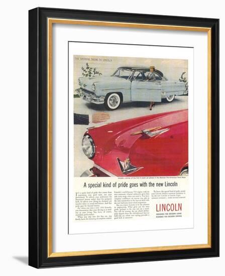 Lincoln 1954 Kind of Pride-null-Framed Art Print