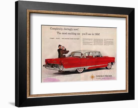 Lincoln 1956 - Daringly New-null-Framed Premium Giclee Print