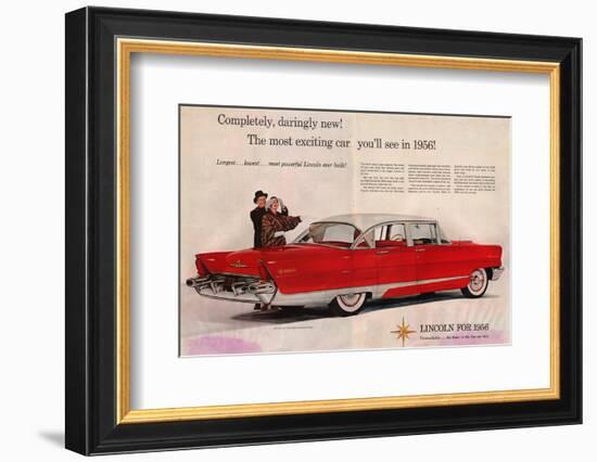 Lincoln 1956 - Daringly New-null-Framed Premium Giclee Print