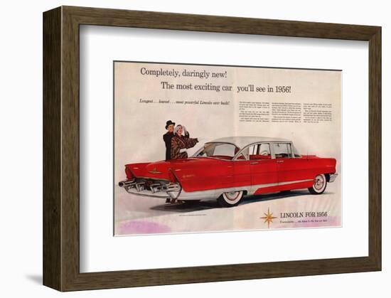 Lincoln 1956 - Daringly New-null-Framed Premium Giclee Print
