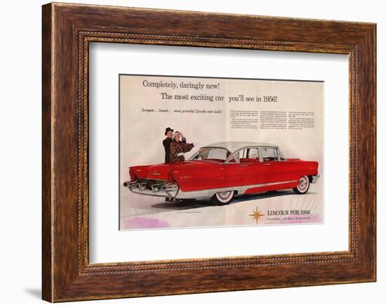 Lincoln 1956 - Daringly New-null-Framed Art Print