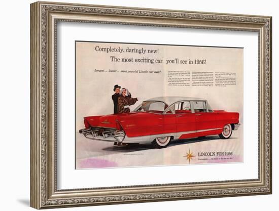 Lincoln 1956 - Daringly New-null-Framed Art Print