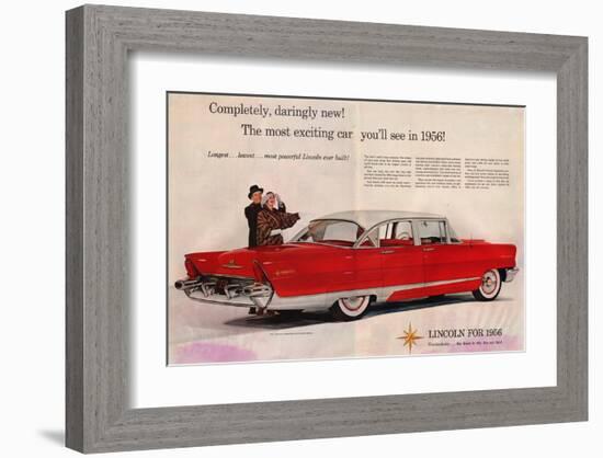 Lincoln 1956 - Daringly New-null-Framed Art Print