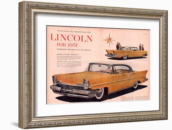 Lincoln 1957- Dramatically New-null-Framed Art Print