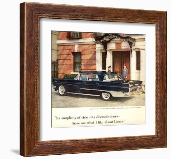 Lincoln 1959 Distinctiveness-null-Framed Art Print