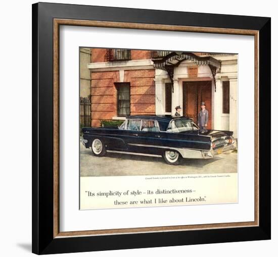 Lincoln 1959 Distinctiveness-null-Framed Art Print