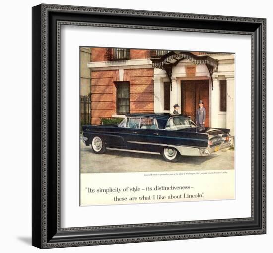 Lincoln 1959 Distinctiveness-null-Framed Art Print