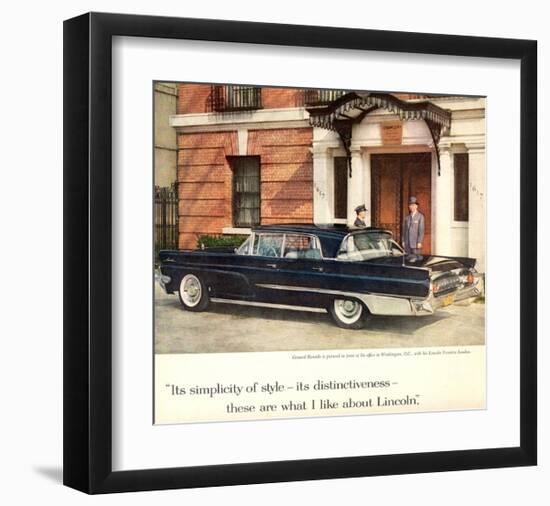 Lincoln 1959 Distinctiveness-null-Framed Art Print