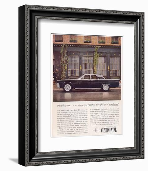 Lincoln 1961 Advanced Design-null-Framed Art Print