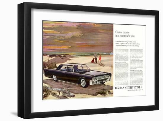 Lincoln 1961 Classic Beauty-null-Framed Art Print