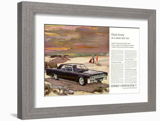 Lincoln 1961 Classic Beauty-null-Framed Art Print