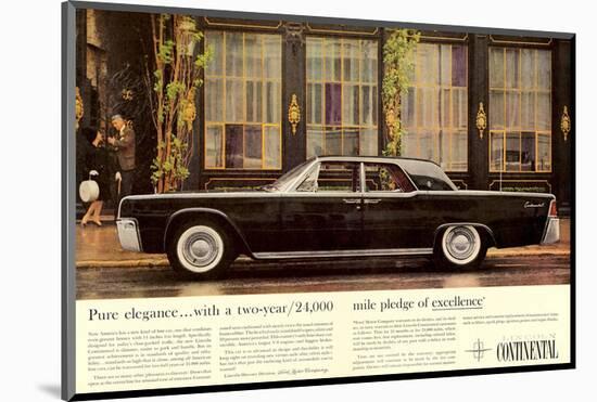 Lincoln 1961 Greater Luxury-null-Mounted Art Print