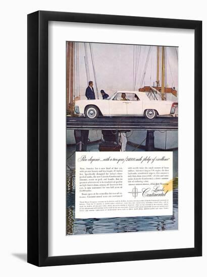 Lincoln 1961 Largest V-8-null-Framed Art Print