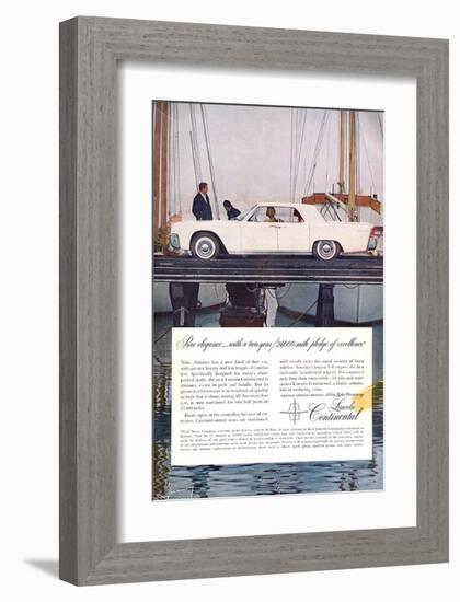 Lincoln 1961 Largest V-8-null-Framed Art Print