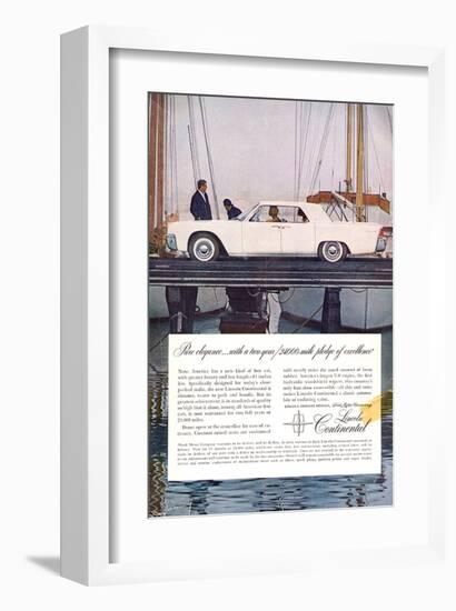 Lincoln 1961 Largest V-8-null-Framed Art Print