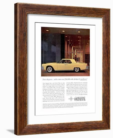 Lincoln 1961 Pure Elegance-null-Framed Art Print