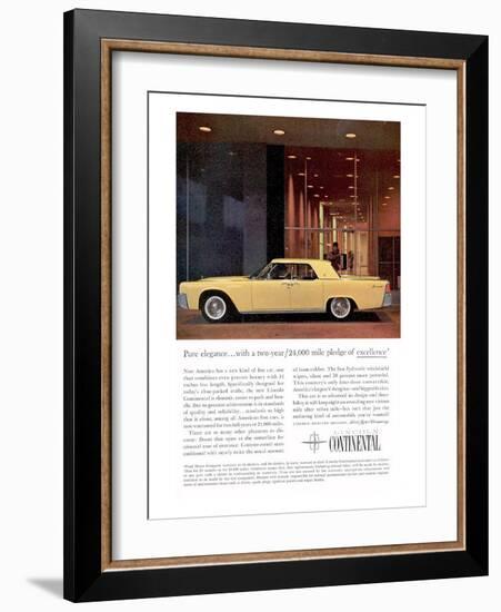 Lincoln 1961 Pure Elegance-null-Framed Art Print