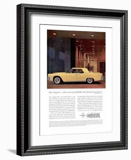 Lincoln 1961 Pure Elegance-null-Framed Art Print