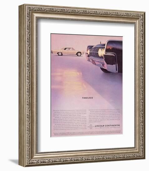 Lincoln 1962 - Timeless-null-Framed Premium Giclee Print