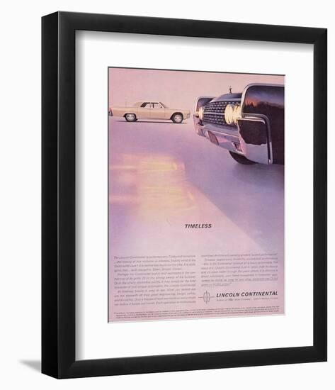 Lincoln 1962 - Timeless-null-Framed Premium Giclee Print