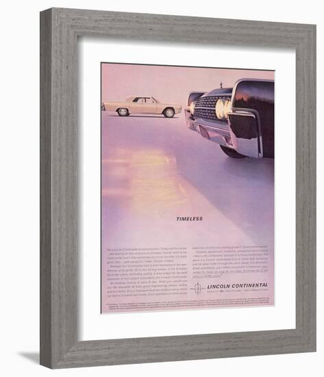 Lincoln 1962 - Timeless-null-Framed Art Print