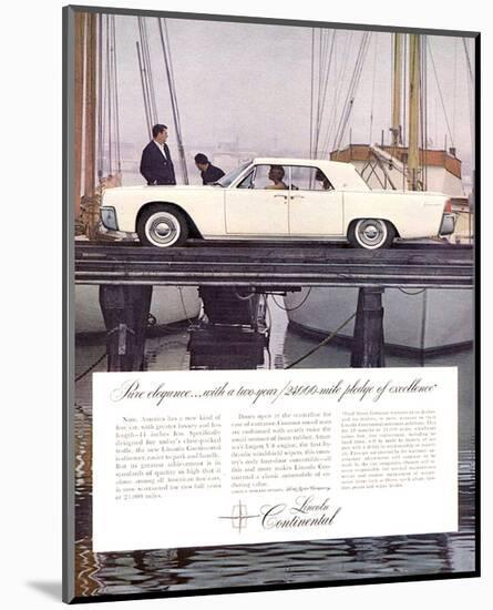 Lincoln 1963 - Pure Elegance-null-Mounted Art Print