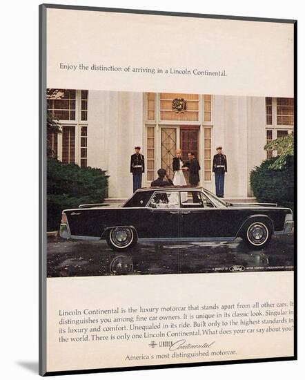 Lincoln 1964 - Distinction-null-Mounted Art Print
