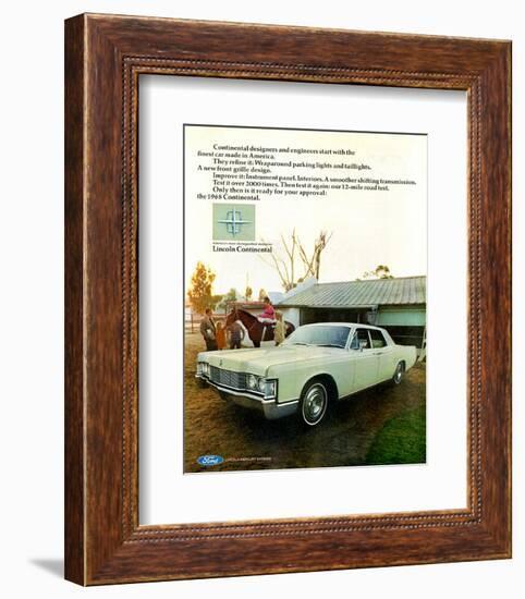 Lincoln 1968 Distinguished Car-null-Framed Premium Giclee Print