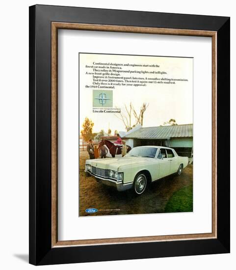 Lincoln 1968 Distinguished Car-null-Framed Premium Giclee Print