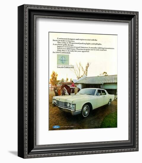 Lincoln 1968 Distinguished Car-null-Framed Premium Giclee Print