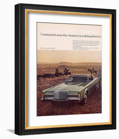 Lincoln 1969 Contntl. Mark III-null-Framed Art Print