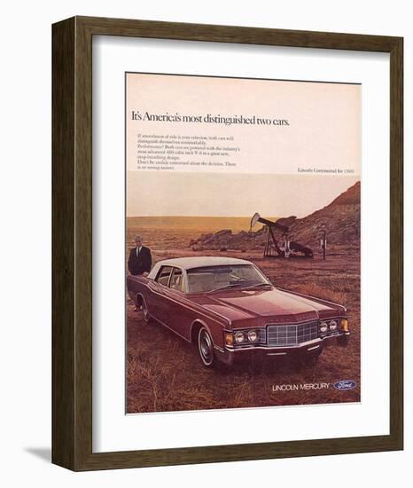 Lincoln 1969 It's America'S…-null-Framed Art Print