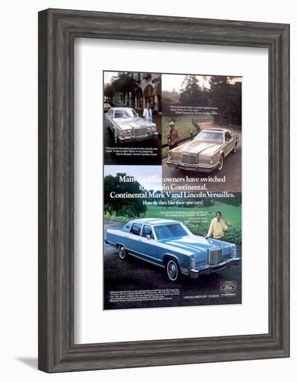 Lincoln 1978 Cadillac Owners…-null-Framed Art Print