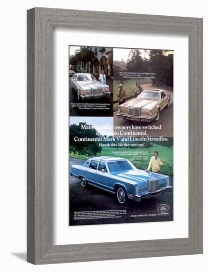 Lincoln 1978 Cadillac Owners…-null-Framed Art Print