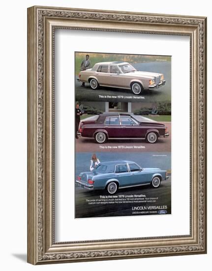 Lincoln 1979 Most Personal Car-null-Framed Art Print