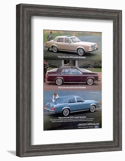 Lincoln 1979 Most Personal Car-null-Framed Art Print