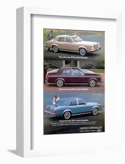 Lincoln 1979 Most Personal Car-null-Framed Art Print