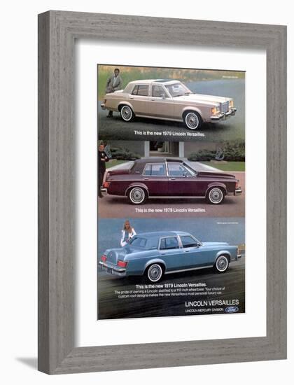 Lincoln 1979 Most Personal Car-null-Framed Art Print