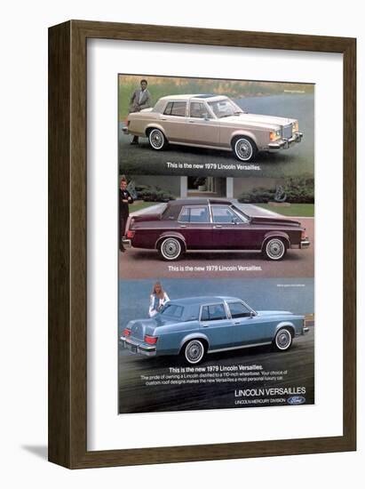 Lincoln 1979 Most Personal Car-null-Framed Art Print