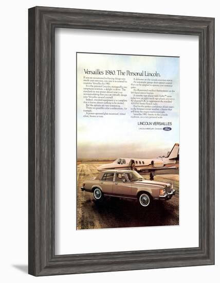 Lincoln 1980 Versailles-null-Framed Art Print